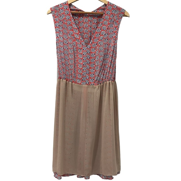 Rebecca Taylor Silk Dress Ditzy Floral Print Sleeveless Coquette Dainty … - Picture 9 of 16